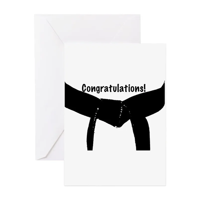 Belt Wrapped Card Congratulations Card – Greeting Card in natural