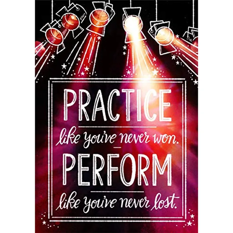 Dark Stage Spotlights Good Luck Card for Dancers and Performers