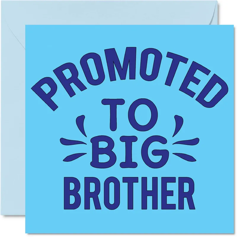 Promoted to Big Brother Card for a New Sibling Celebration
