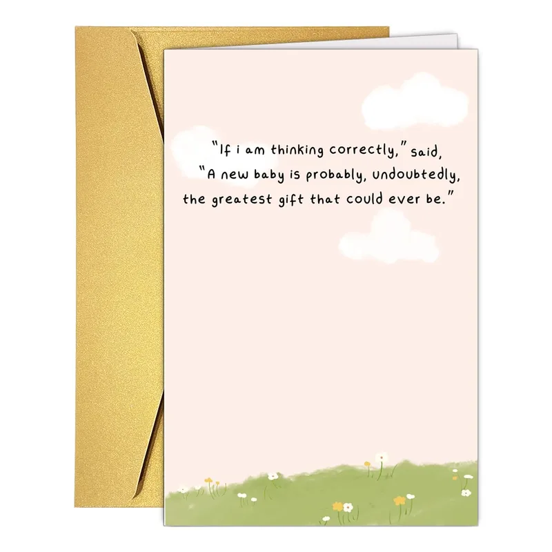 If i am thinking Card for New Parents and Baby Shower Guests