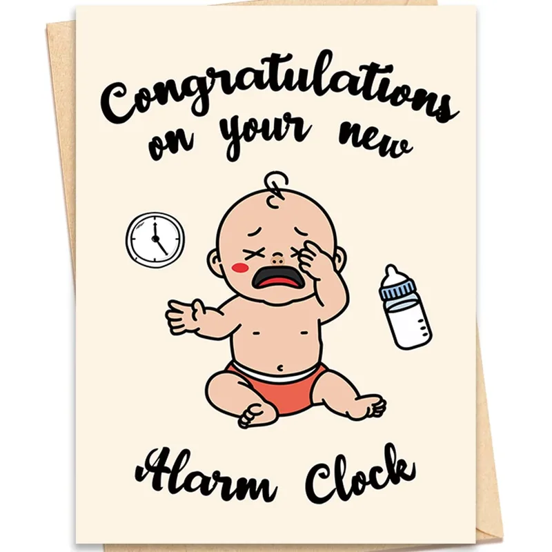 Congratulations on your New Alarm Card for New Parents