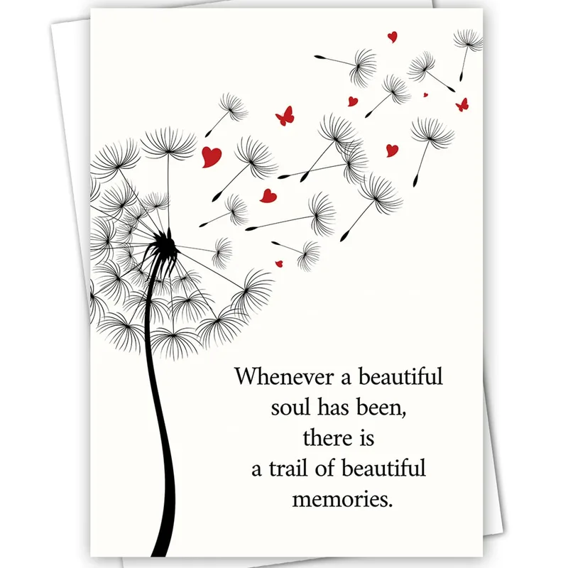 Beautiful Soul Sympathy Card for Loss and Remembrance
