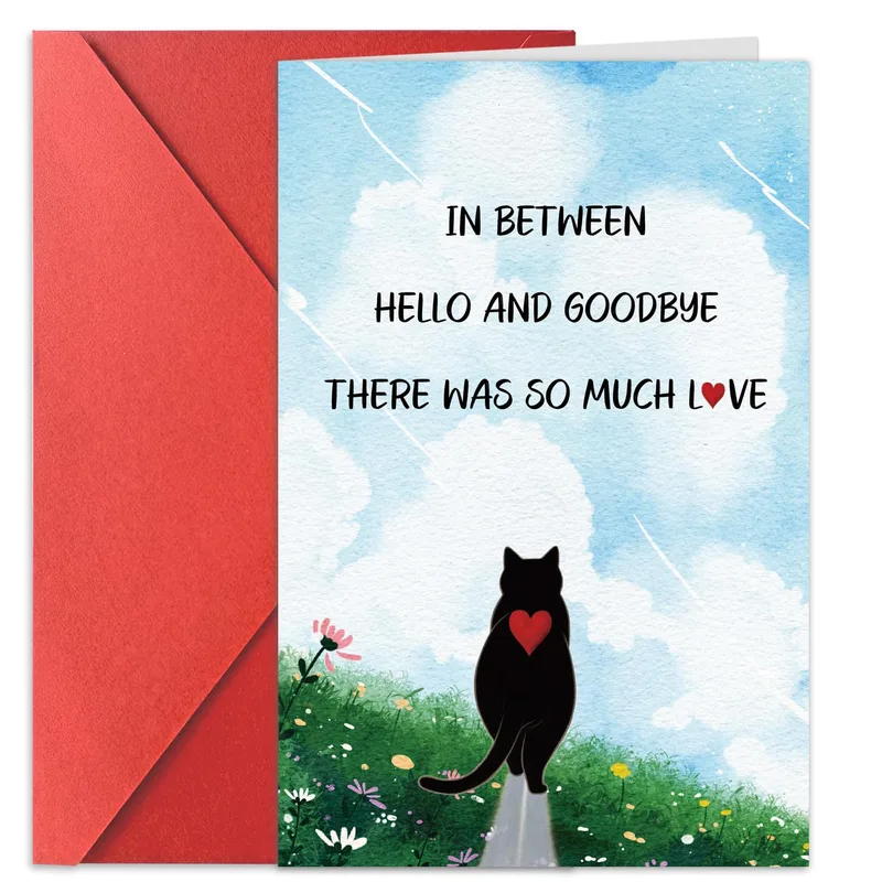 Goodbye Cat Card: A Soft Sympathy Note for Pet Lovers