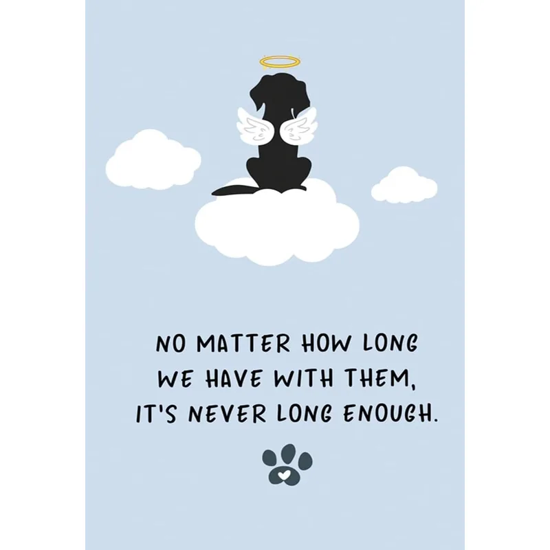 Dog Angel Sympathy Card for a Loss That Feels Too Soon