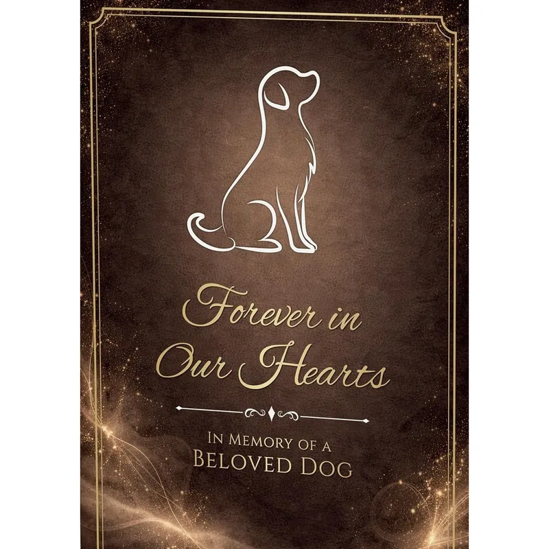 Forever in Our Hearts Card for a Lost Dog Friend