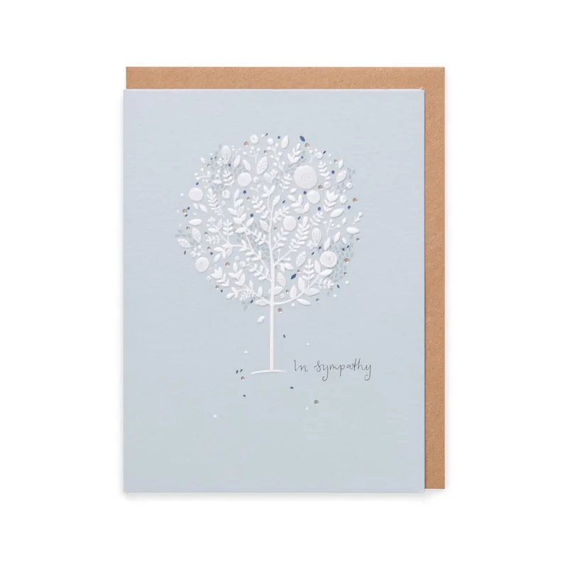 Sympathy Tree Card for Quiet Comfort in Hard Times