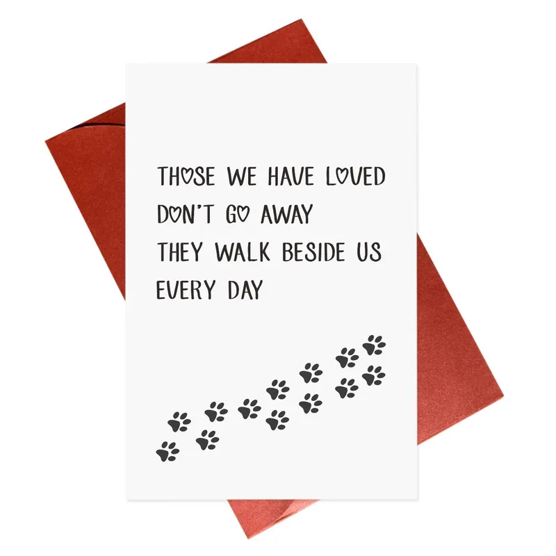 Those We Have Loved Card: A Pet Sympathy Keepsake