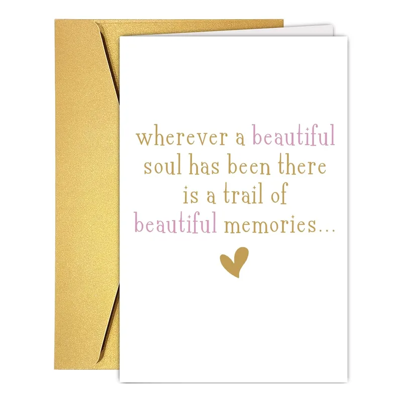 Beautiful Memories Sympathy Card for a Loss