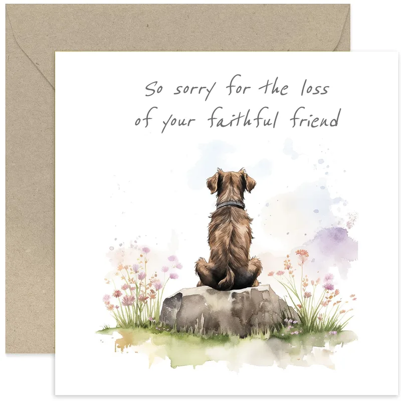 Sorry for Your Loss Dog Card: A Gentle Sympathy Card for Pet Owners