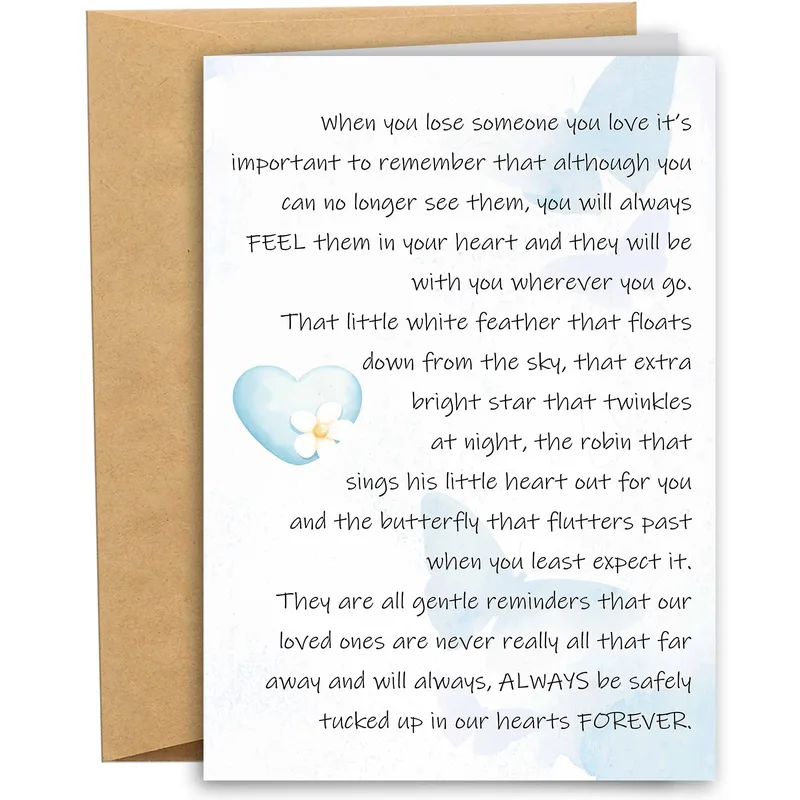Loved Ones Never Far Away Card: A Gentle Sympathy Message