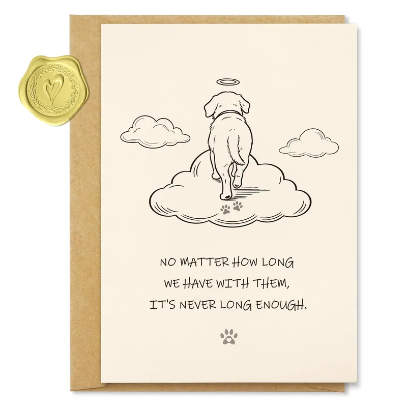 Dog in Heaven Card: A Gentle Way to Say Goodbye
