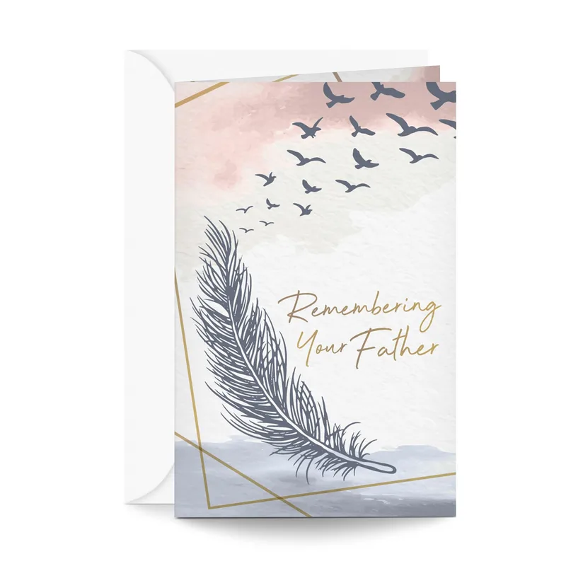 Loss of Father Card: Remembering Your Father With Care
