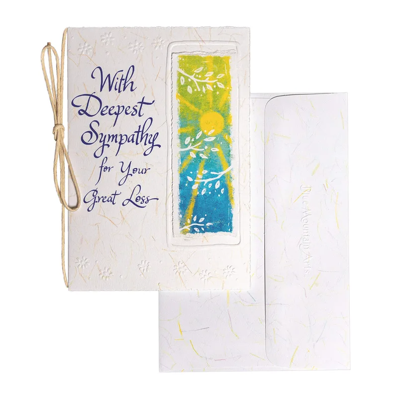 Sympathy for Great Loss Card with Sun Rays
