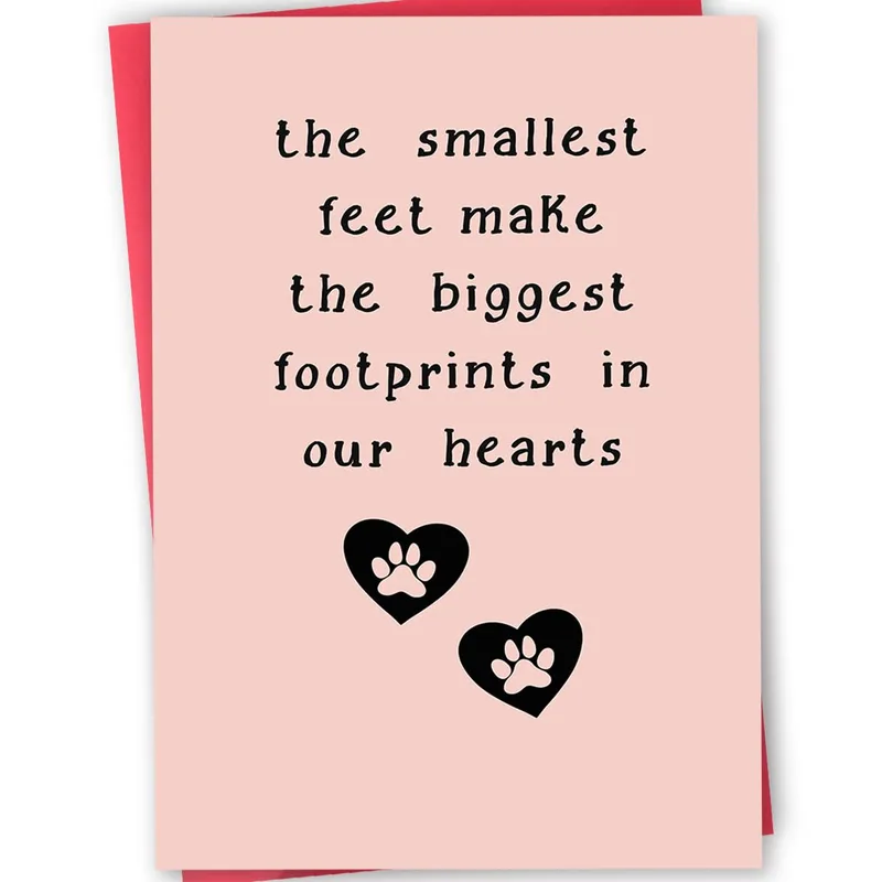 The Smallest Feet Make Card for a Pet Loss