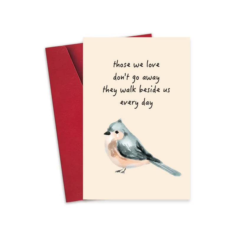 Sympathy Bird Card: A Gentle Note of Remembrance