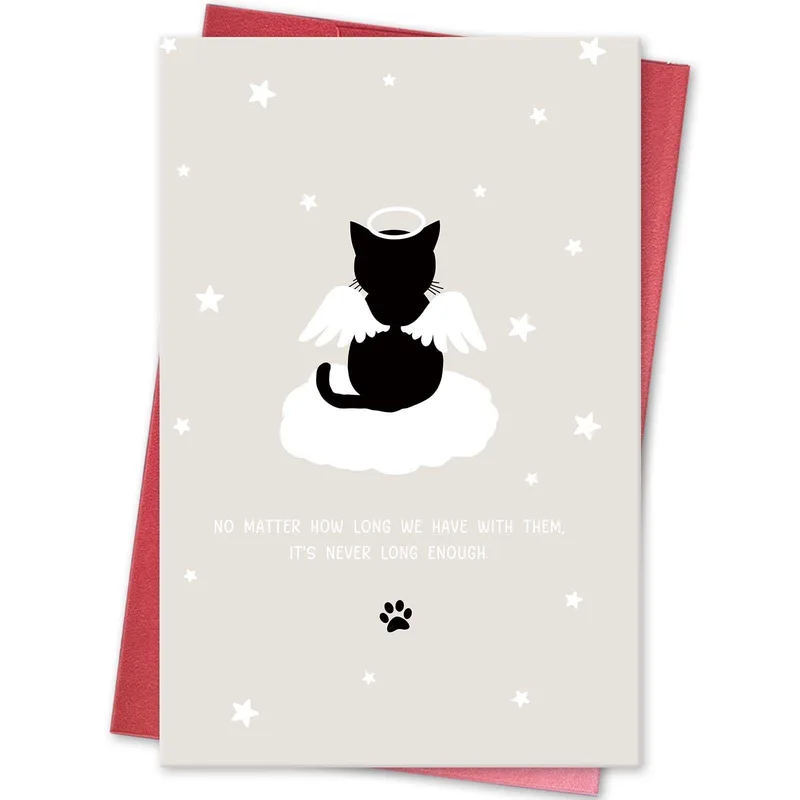 No Matter How Card for Losing a Black Cat