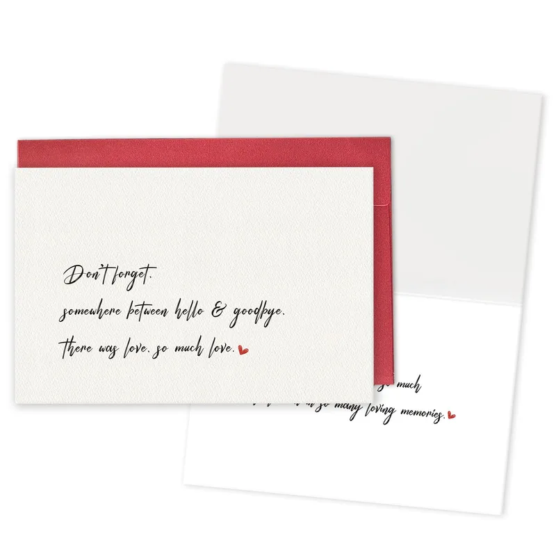 Sympathy Love Card: A Gentle Note of Remembrance