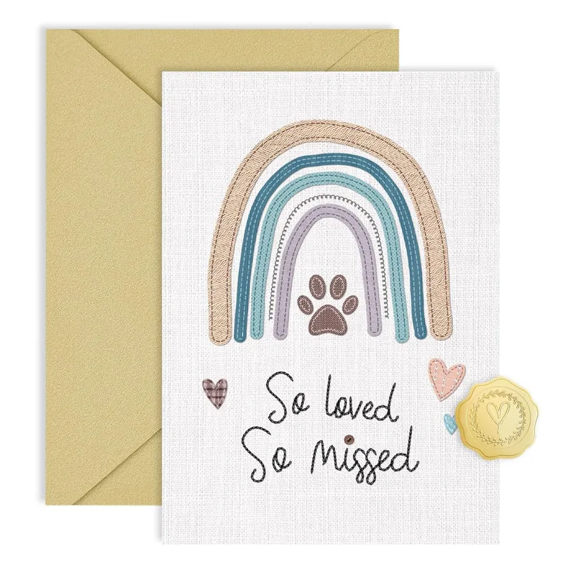 So loved So missed Card for Pet Loss Sympathy
