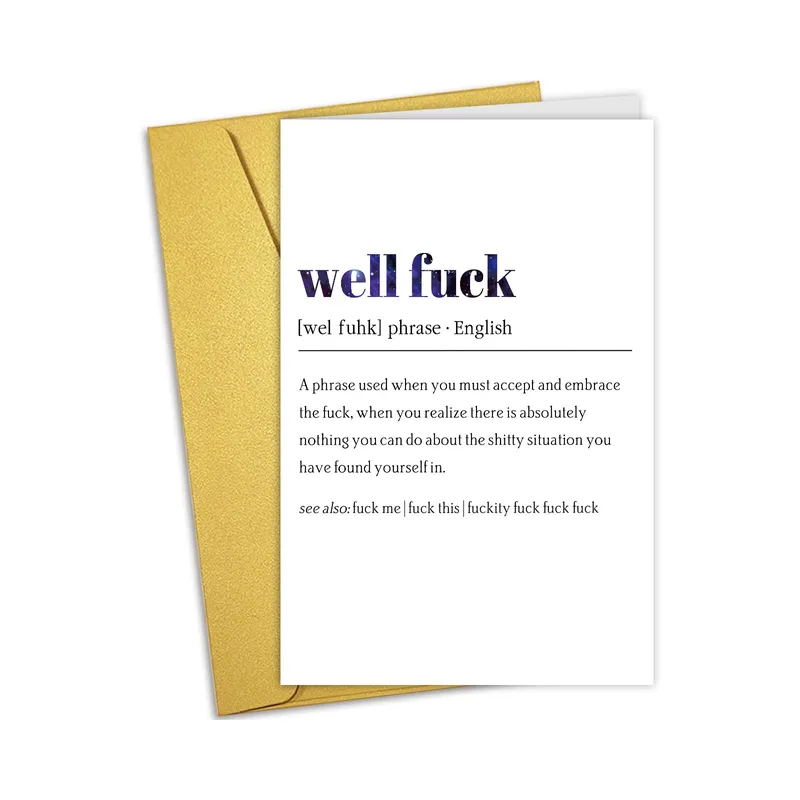 Funny Definition Card for the Days Nothing Goes Right