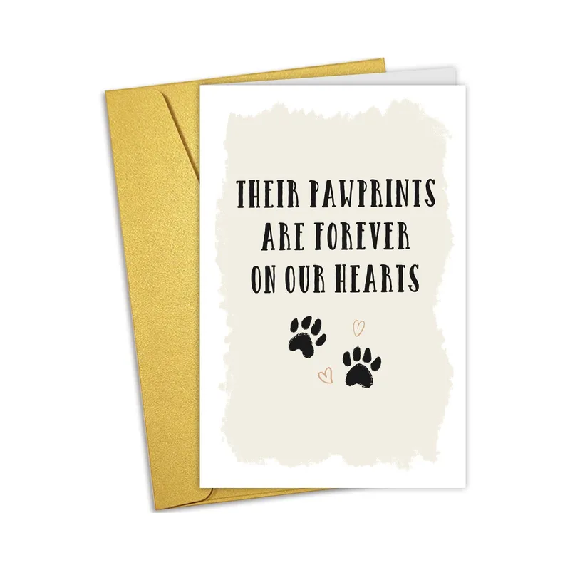Their Pawprints Are Forever Card for a Lost Dog
