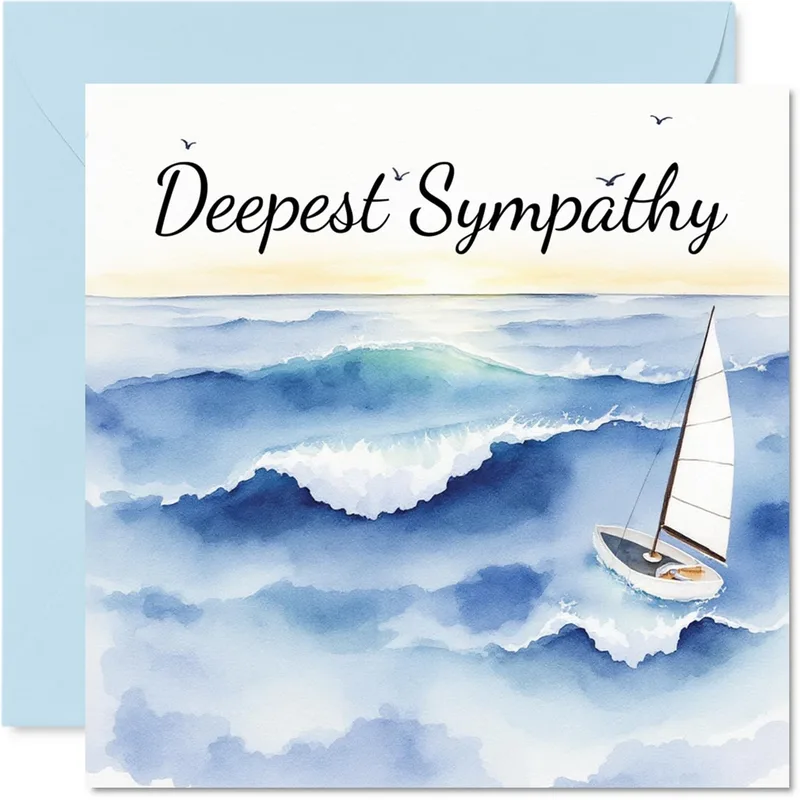 Sympathy Sailboat Card for Someone Who Loves the Ocean