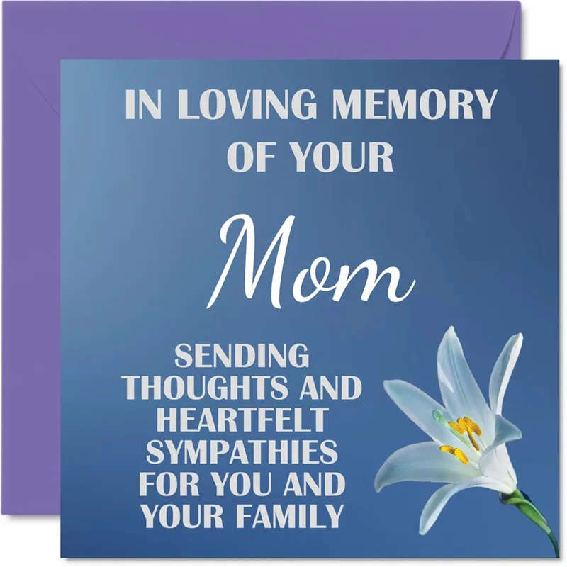 Loss of Mom Card: A Gentle Sympathy Note for Grieving Friends