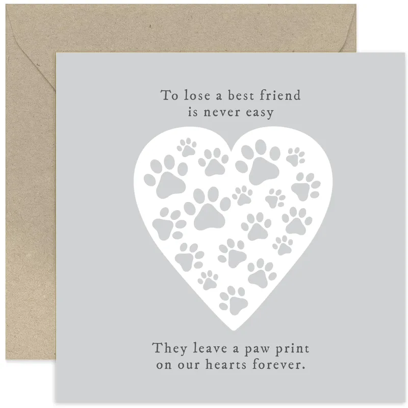 To lose a Best Friend Card for Pet Bereavement Sympathy