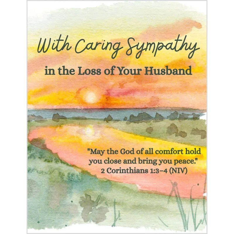 Caring Sympathy Card for a Widow