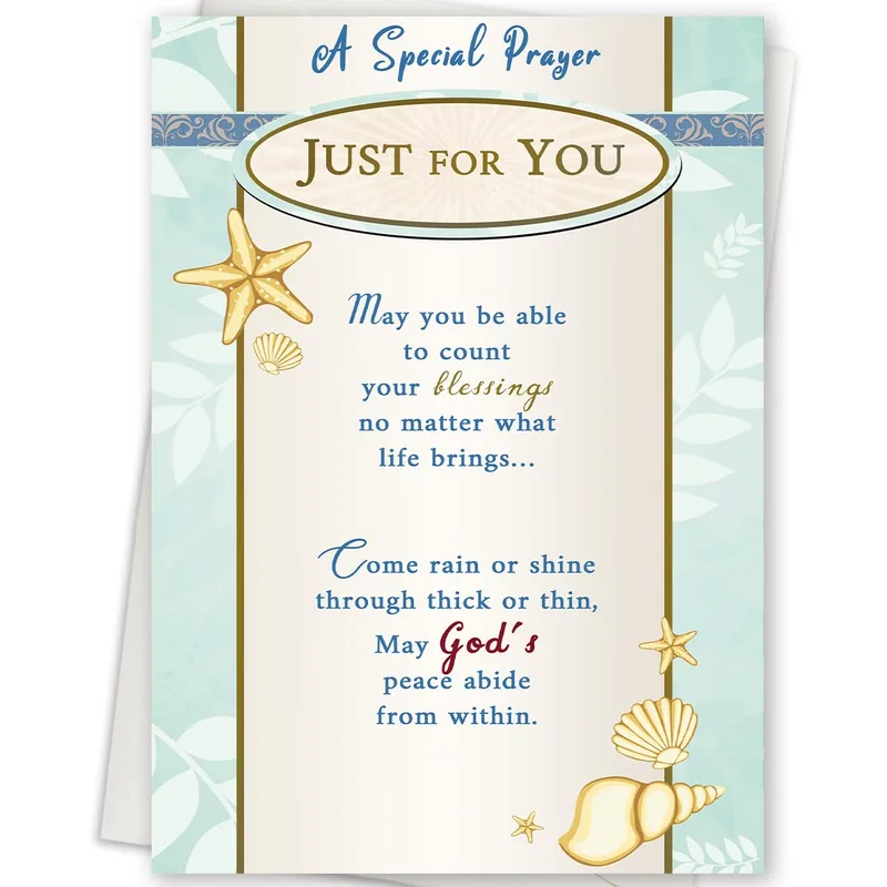Count Your Blessings Card with a Prayer for You