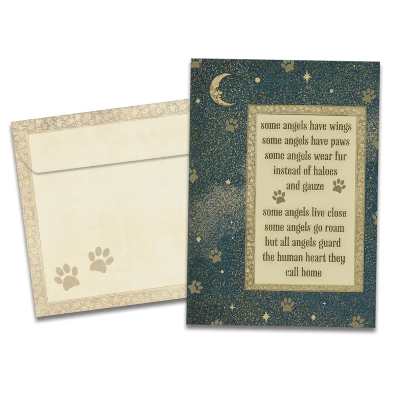 Some Angels Have Wings Card for Pet Loss Sympathy