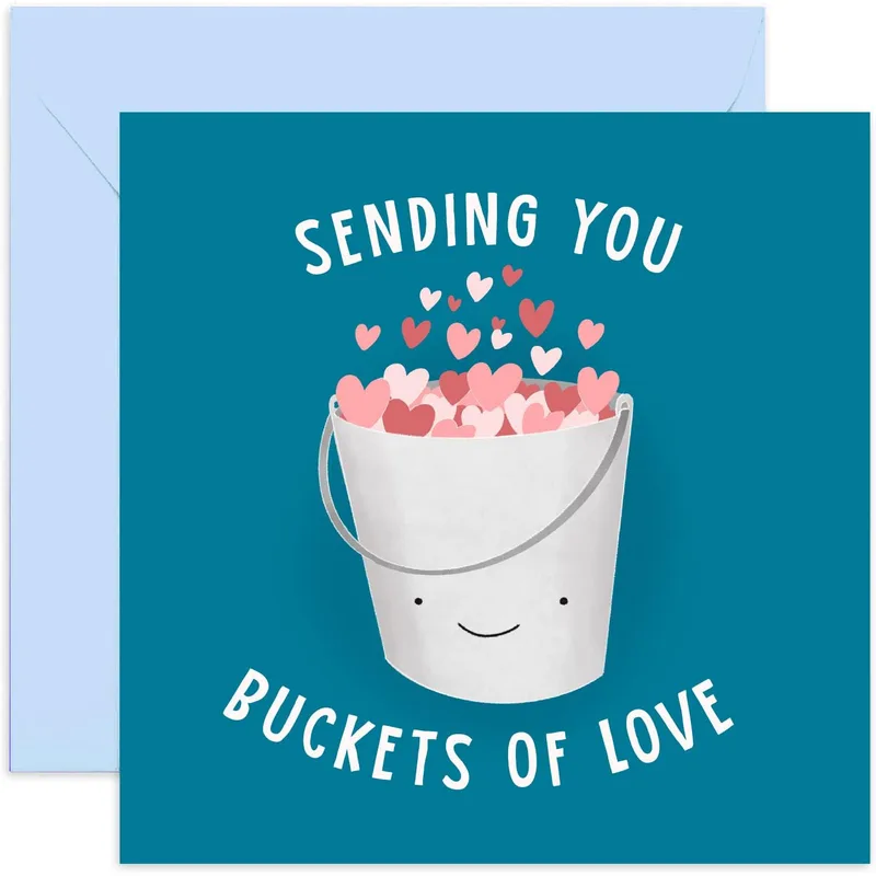 Buckets of Love Card: A Thinking of You Gift