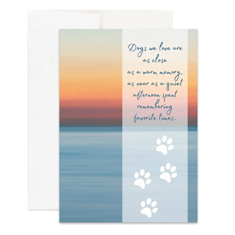 Remembering Our Dog Card for a Grieving Friend