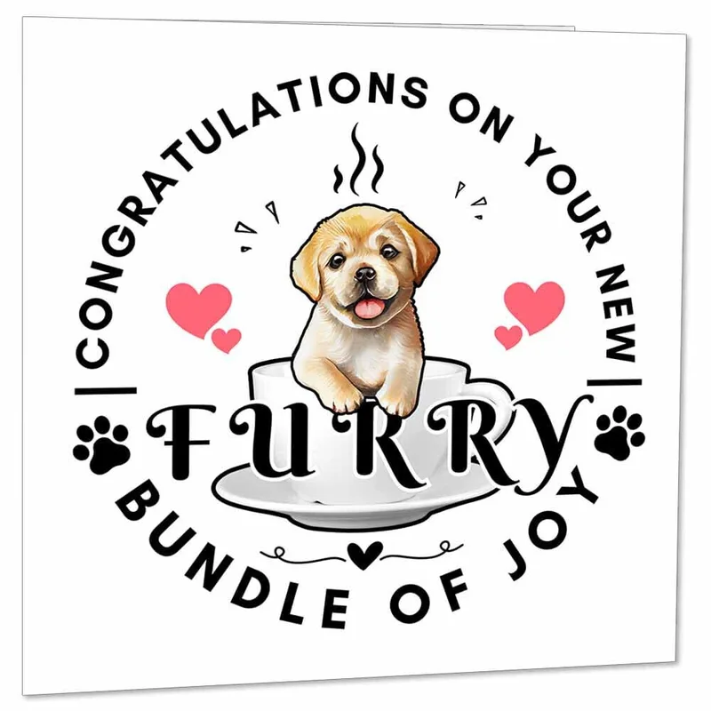 Furry Bundle Card for New Puppy Owners and Friends