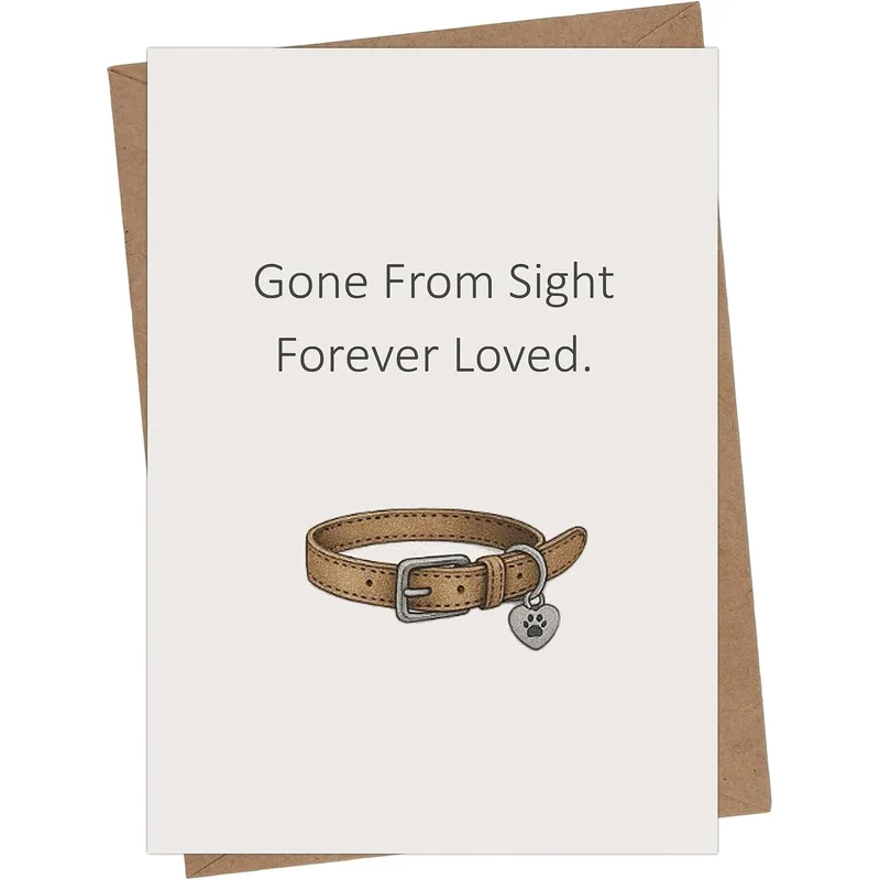 Gone From Sight Forever Card for Pet Loss Sympathy