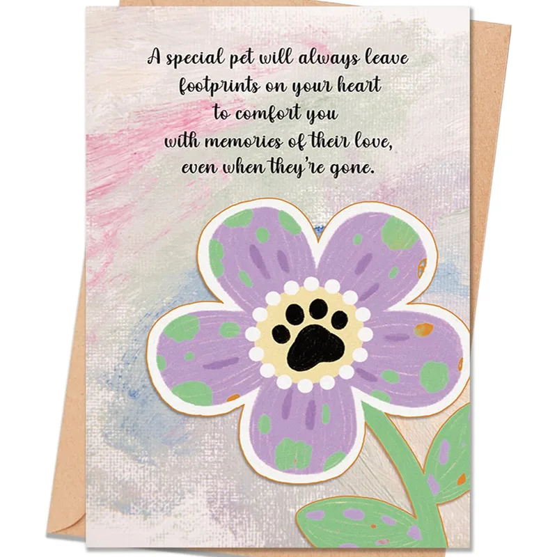 A special Pet Card for remembering a beloved companion