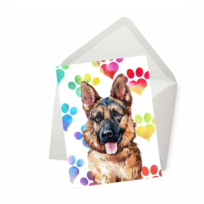 German Shepherd Dog Card for a Dog Lover in Your Life