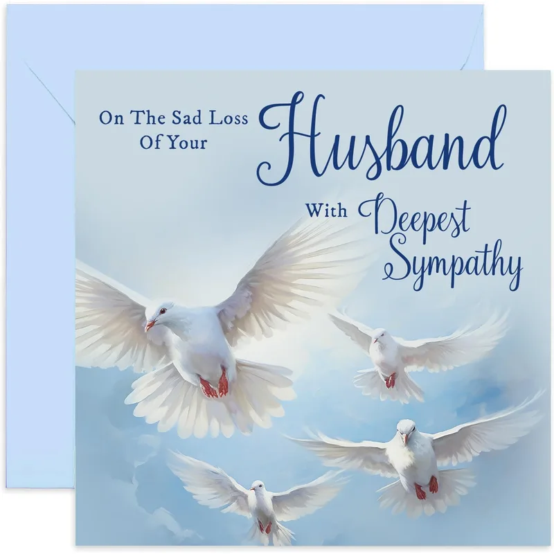 Condolence for Widow Card: Doves for a Sad Loss