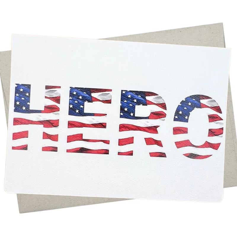 American Flag Hero Card for Brave Moments