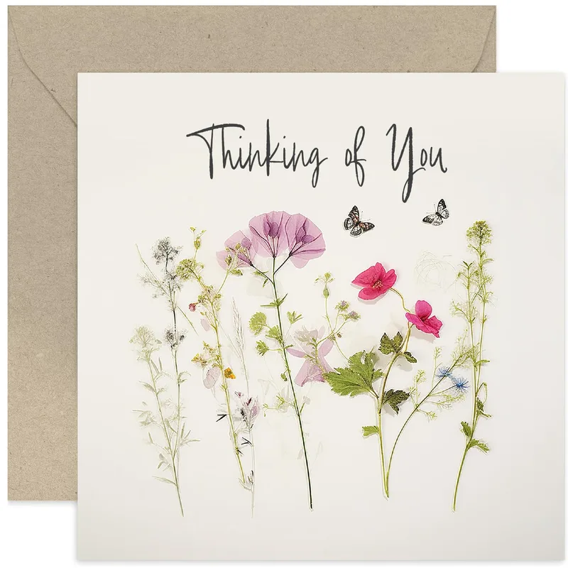 Wildflower Thinking of You Card for a Friend