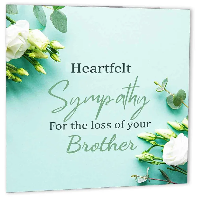 Heartfelt Sympathy Brother Card for a Loss in the Family