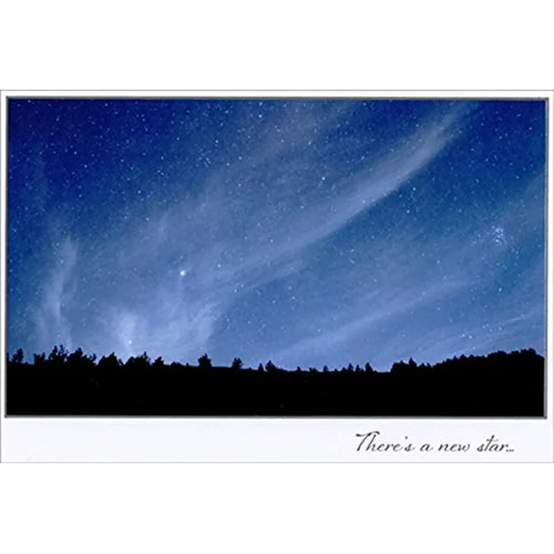 Memorial Star Card: A Night Sky for Remembrance