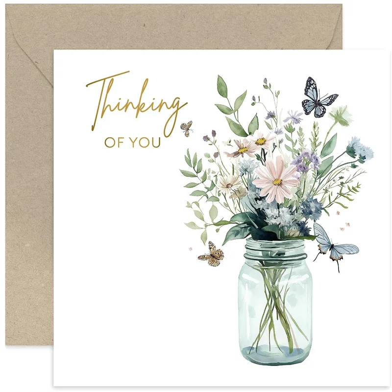 Wildflower Bouquet Card for Someone You Miss