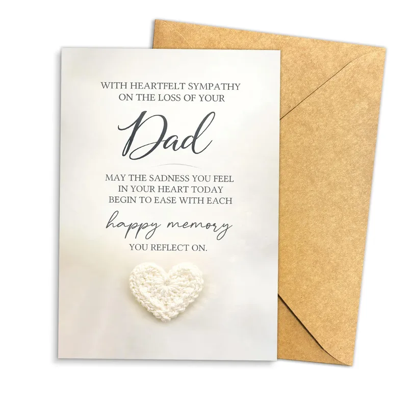 Heartfelt Sympathy Dad Card for Grieving Children and Family