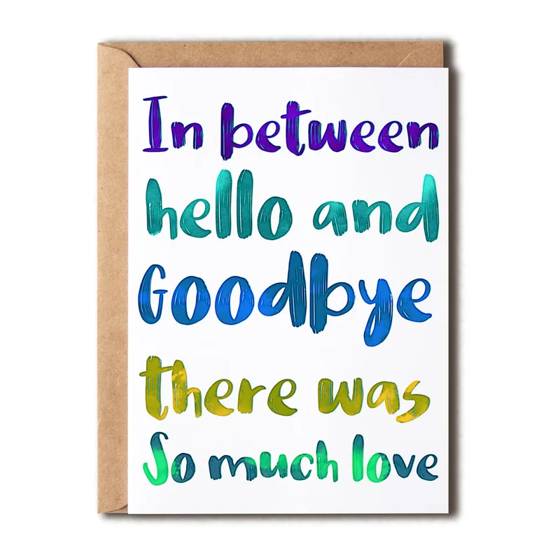 Goodbye Pet Card: So Much Love in Between