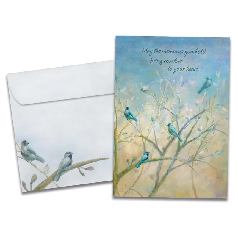 Bluebird Sympathy Card for Comfort and Remembrance