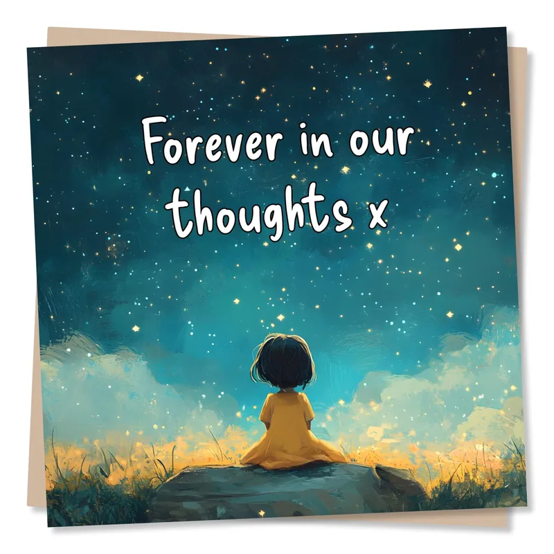 Remembrance Starry Sky Card for a Loss in the Family