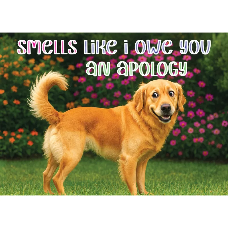Dog Apology Card: Smells Like I Owe You an Apology