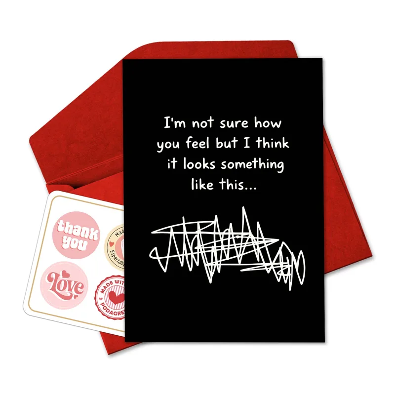Heartbroken Feelings Card: A Scribbled Message for Hard Days