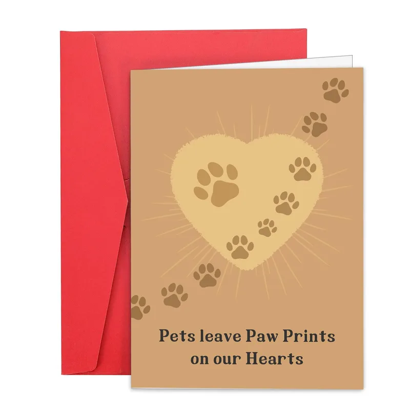Pets Leave Paw Card for Grieving Pet Owners