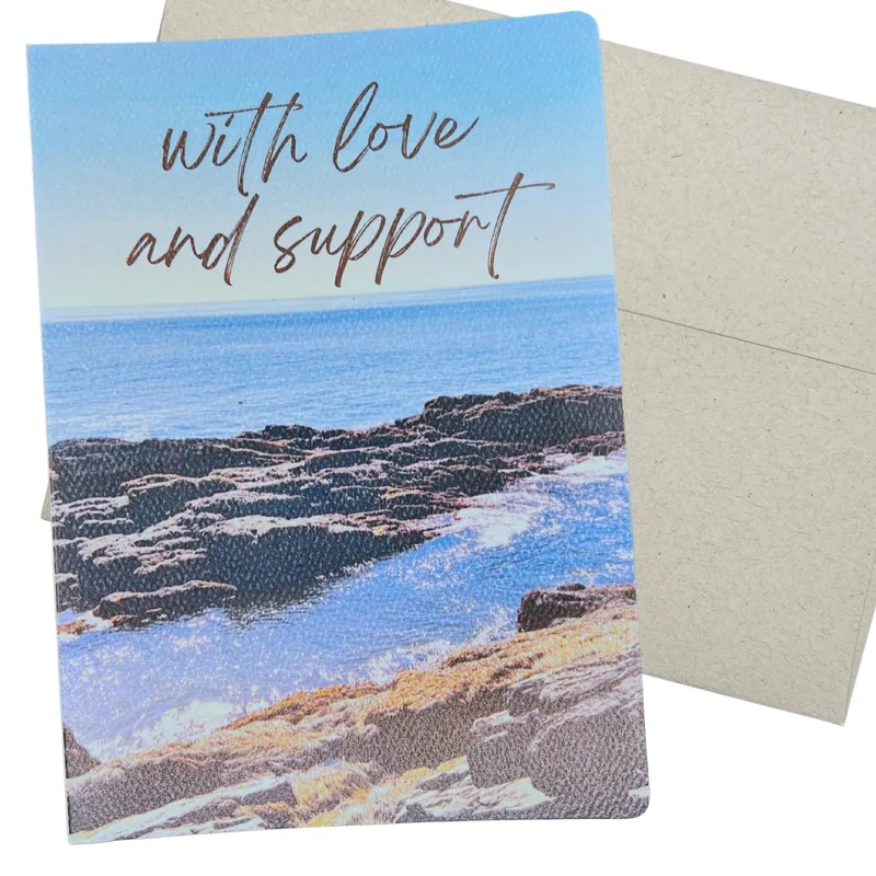 With Love Card: Coastal Rocks for Hard Days